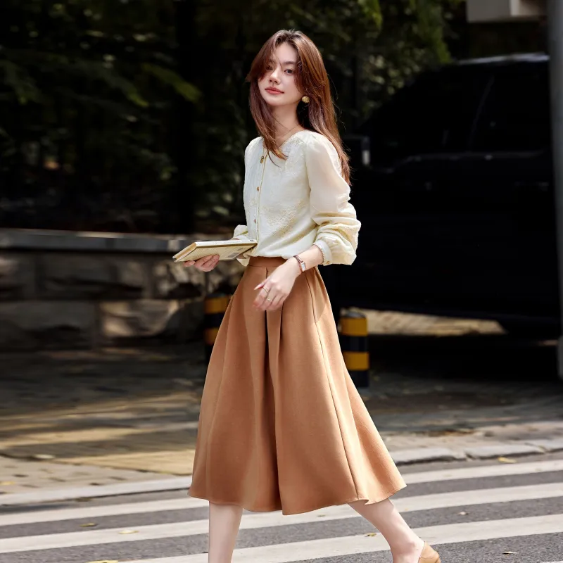 A Paradise For Awakening Skirt Set Women's Beige-7