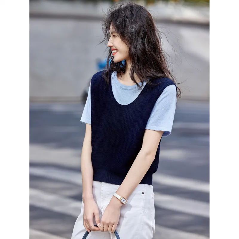 A Paradise For Awakening Knitwear Women's Navy Blue-4