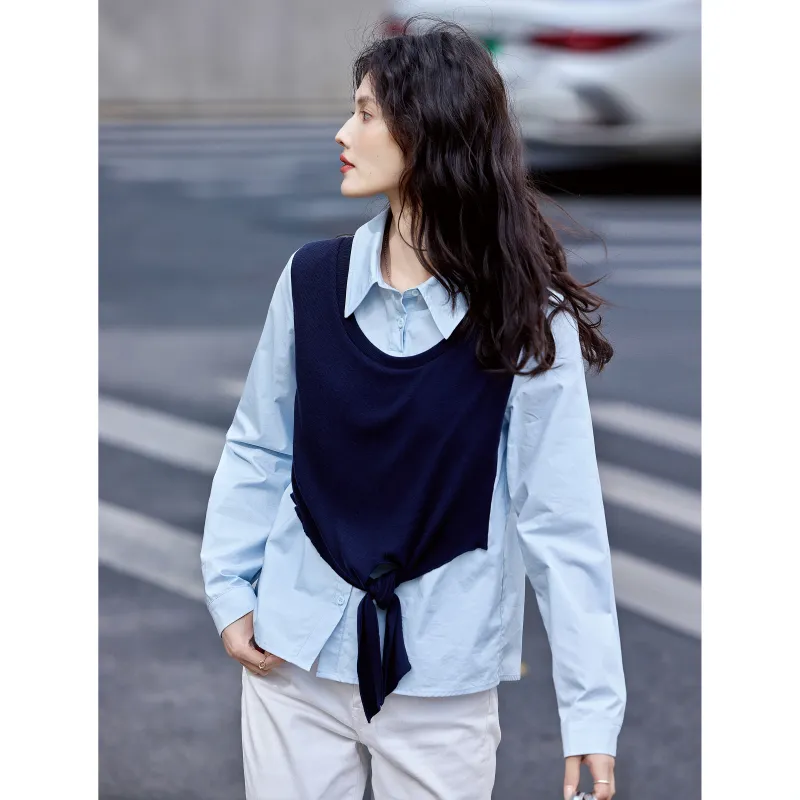 A Paradise For Awakening Shirt Women's Blue-3