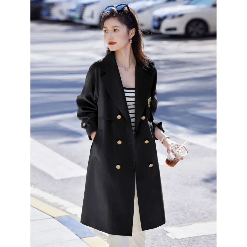 A Paradise For Awakening Trench Coat Women's-12