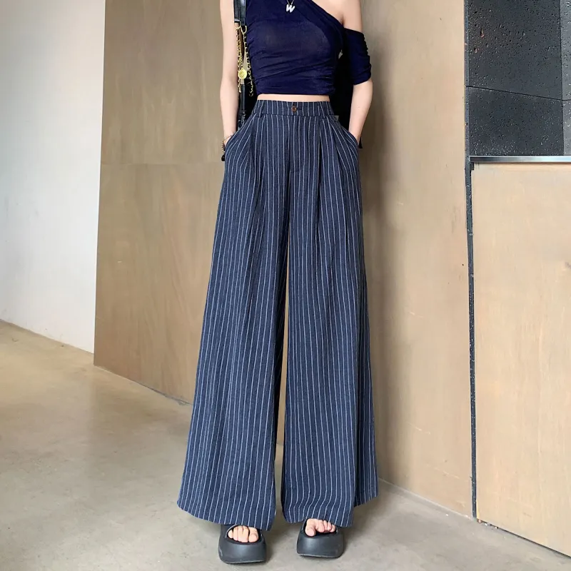 A Paradise For Awakening Casual Pants Women's Blue-5
