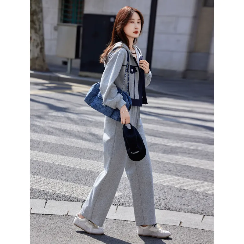 A Paradise For Awakening Casual Suit Women's Gray-2
