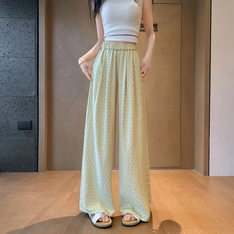 A Paradise For Awakening Casual Pants Women's Yellow-6