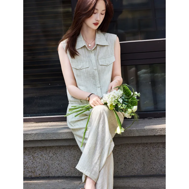A Paradise For Awakening Shirt Matching Set Women's-5