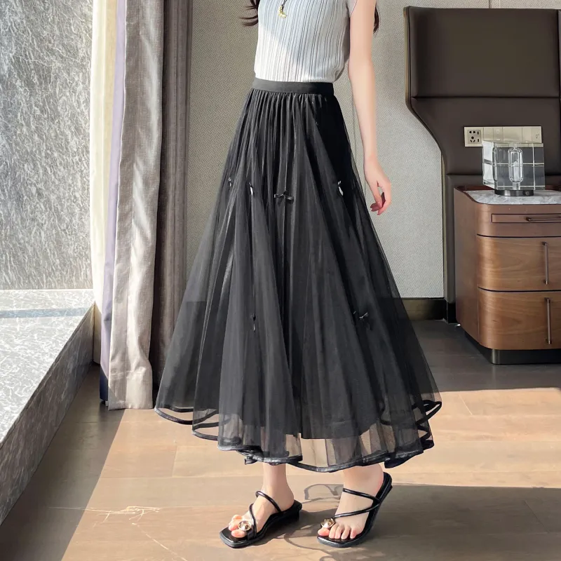 A Paradise For Awakening Casual Long Skirt Women's-13