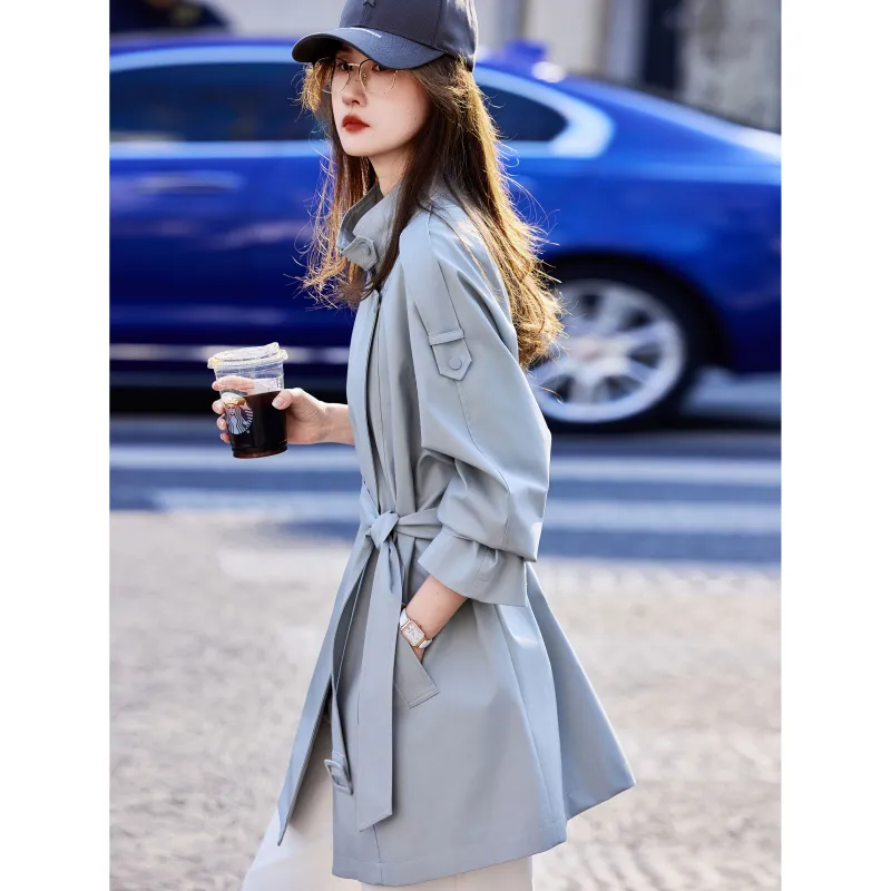 A Paradise For Awakening Trench Coat Women's-2