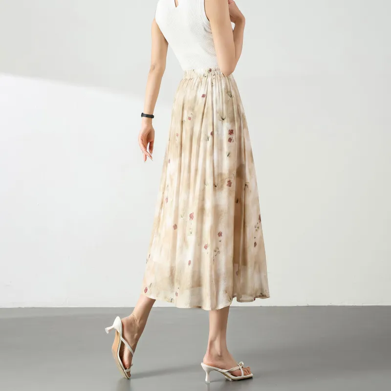 A Paradise For Awakening Casual Long Skirts Women's-9
