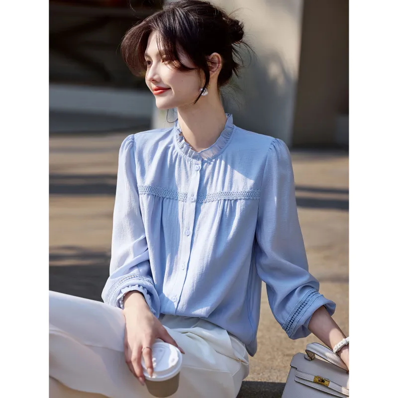 A Paradise For Awakening Shirt Women's Blue-5