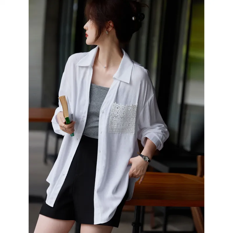 A Paradise For Awakening Shirt Women's White-6