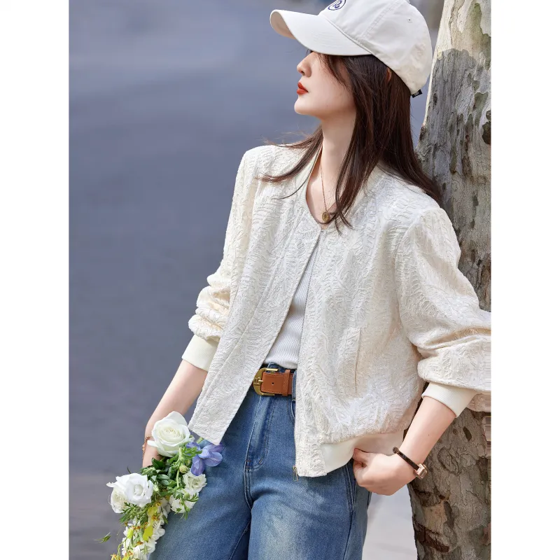 A Paradise For Awakening Cropped Coat Women's Beige Apricot-6