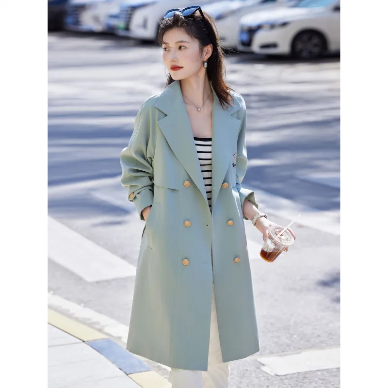 A Paradise For Awakening Trench Coat Women's-5