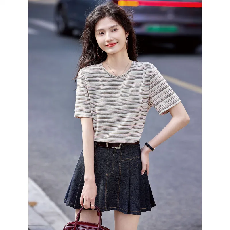 A Paradise For Awakening Skirt Set Women's Denim Blue-5