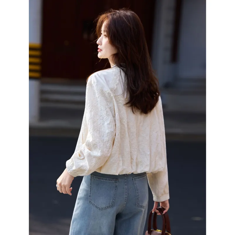 A Paradise For Awakening Cropped Coat Women's Beige-2