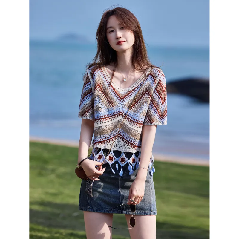 A Paradise For Awakening Knitwear Women's Red-4