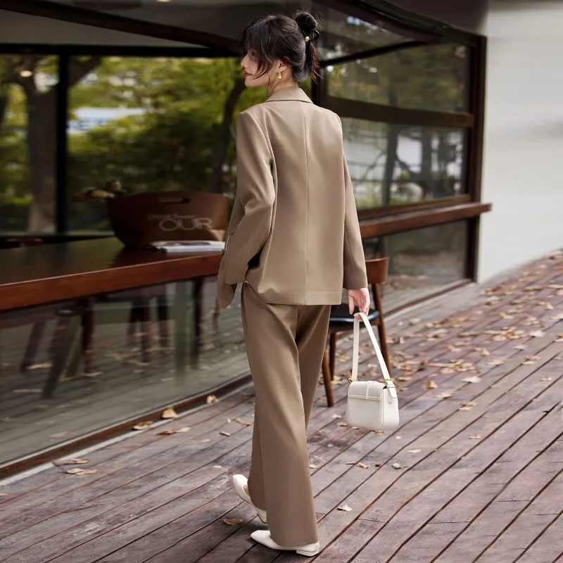 A Paradise For Awakening Business Suit Women's Coffee-2