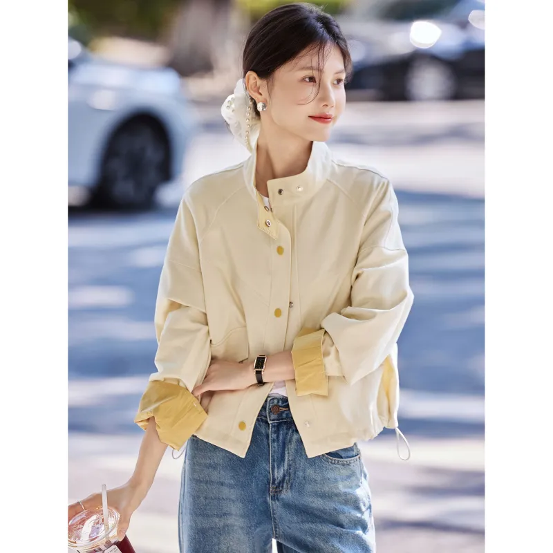 A Paradise For Awakening Jackets Coats Women's Beige-3
