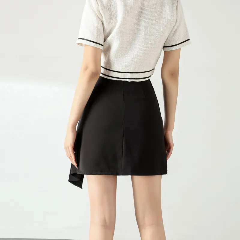 A Paradise For Awakening Casual Short Skirts Women's Black-5