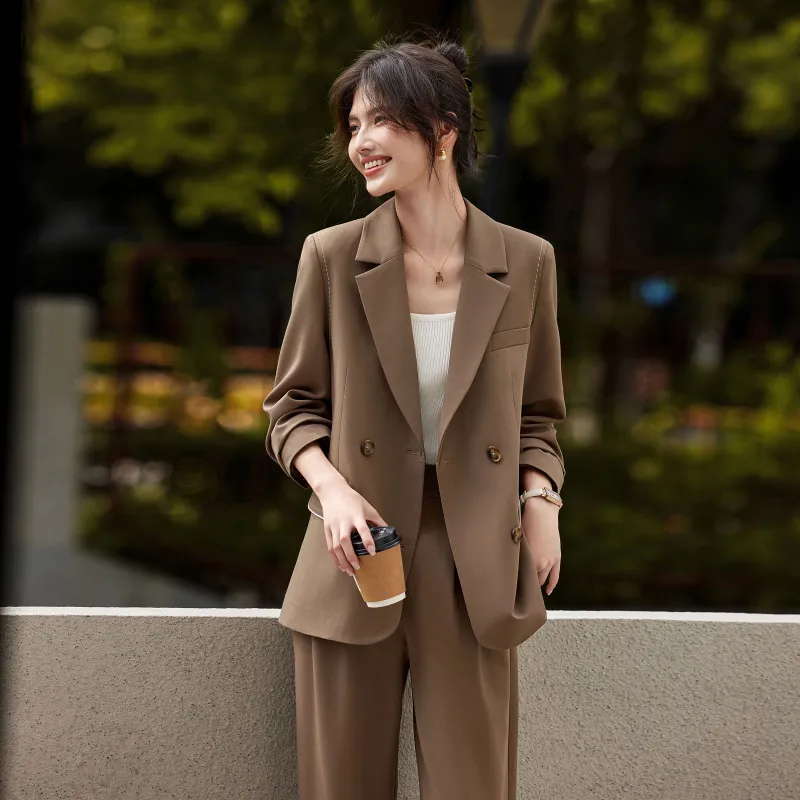 A Paradise For Awakening Business Suit Women's Coffee-4