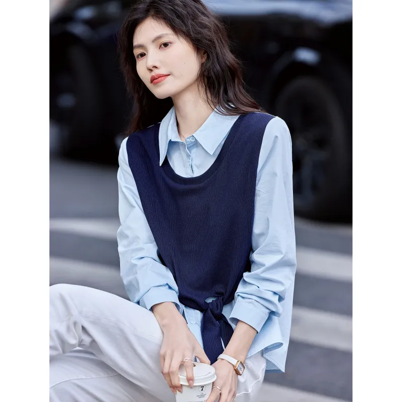 A Paradise For Awakening Shirt Women's Blue-6