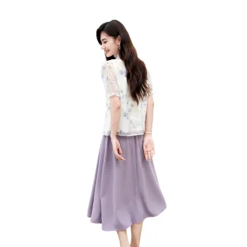 A Paradise For Awakening Skirt Set Women's Purple