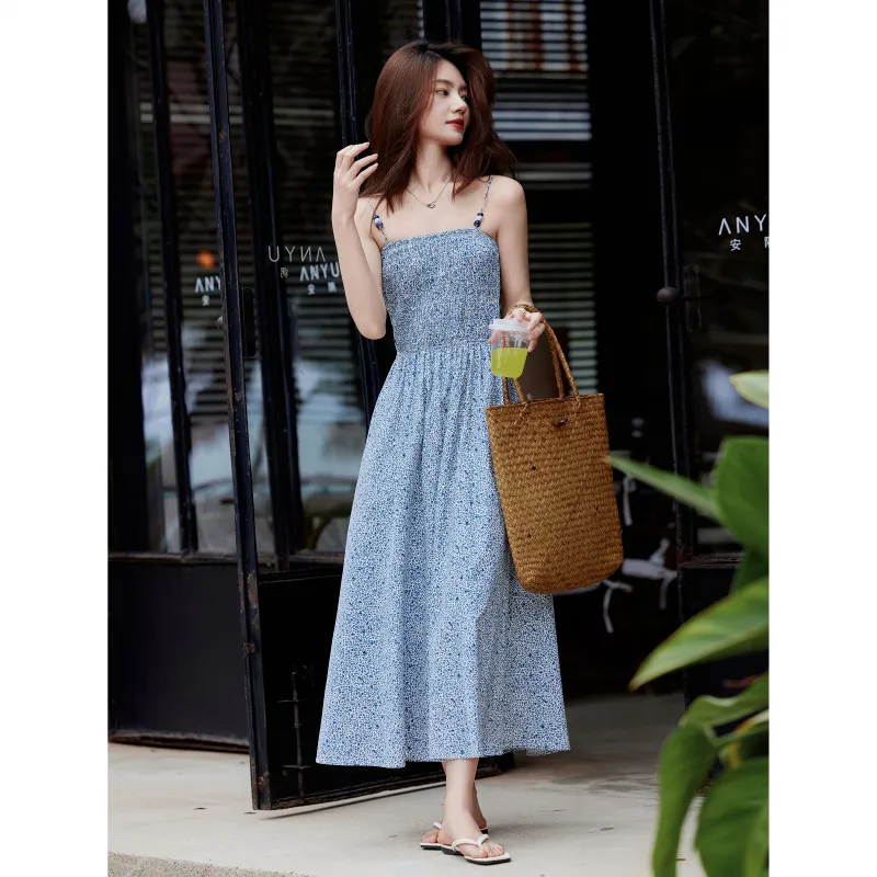 A Paradise For Awakening Slip Dress Women's Blue-2