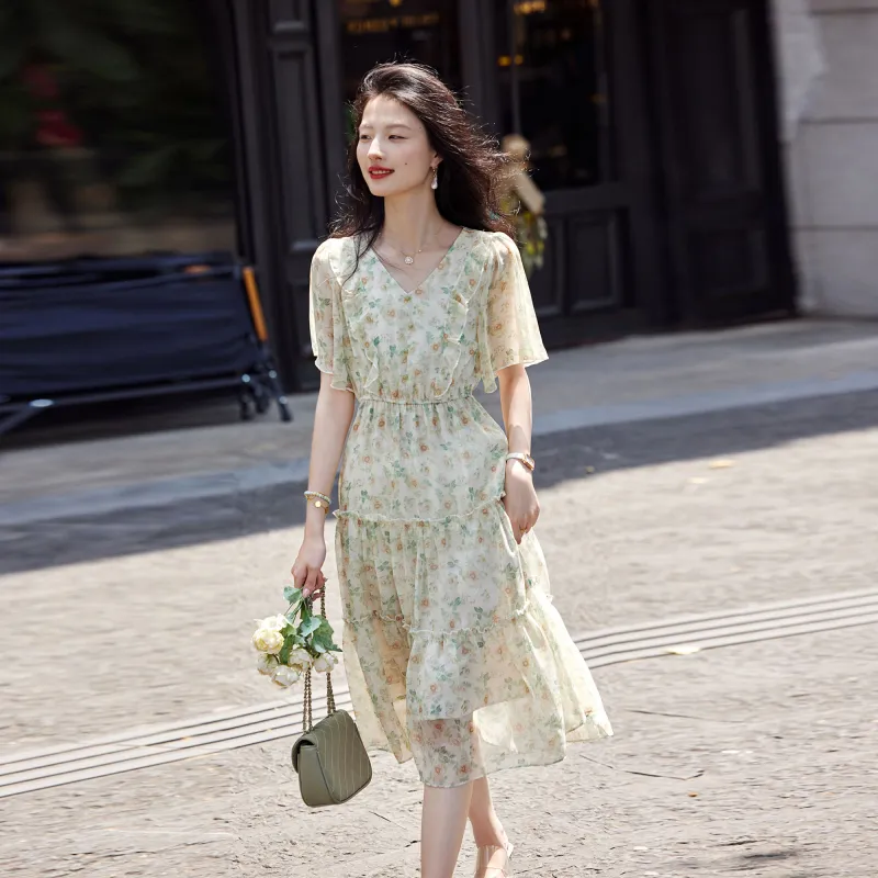 A Paradise For Awakening Short Sleeved Dress Women's-9
