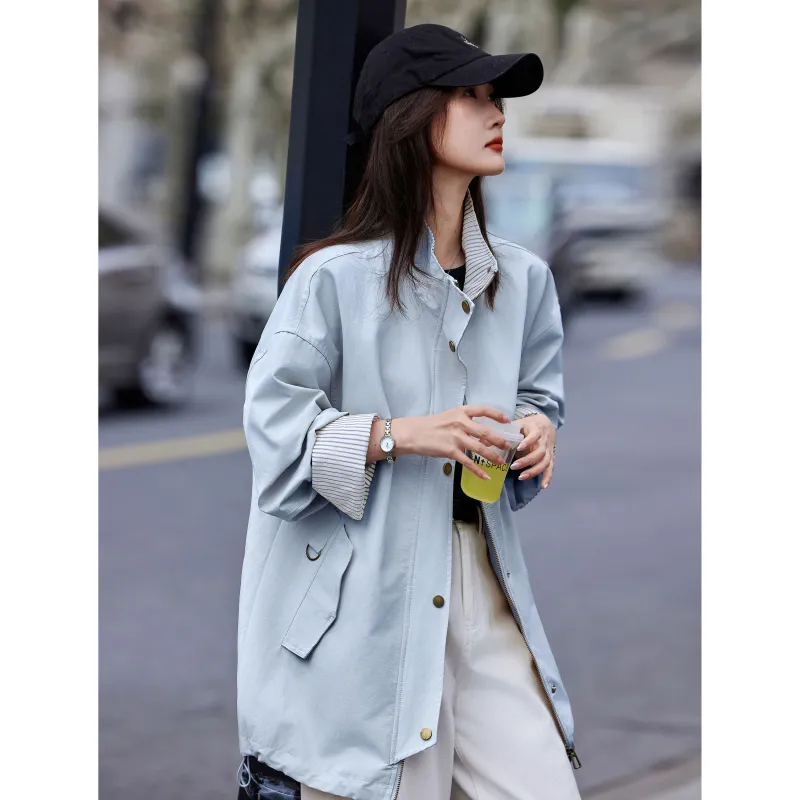 A Paradise For Awakening Trench Coat Women's-12