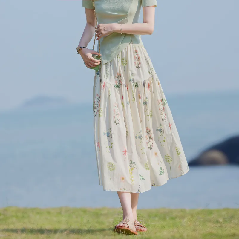 A Paradise For Awakening Casual Long Skirt Women's-3