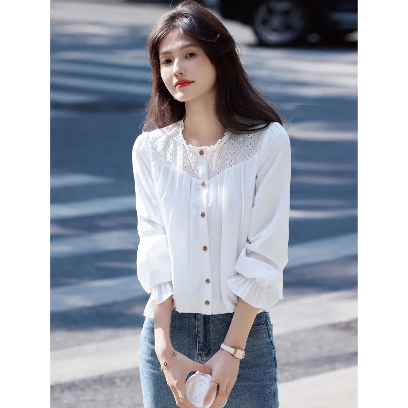 A Paradise For Awakening Shirt Women's White-3