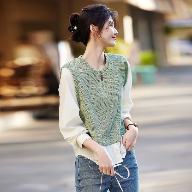 A Paradise For Awakening Sweatshirt Women's Green-5