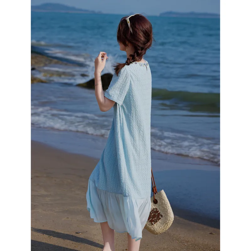 A Paradise For Awakening Short Sleeved Dress Women's-2
