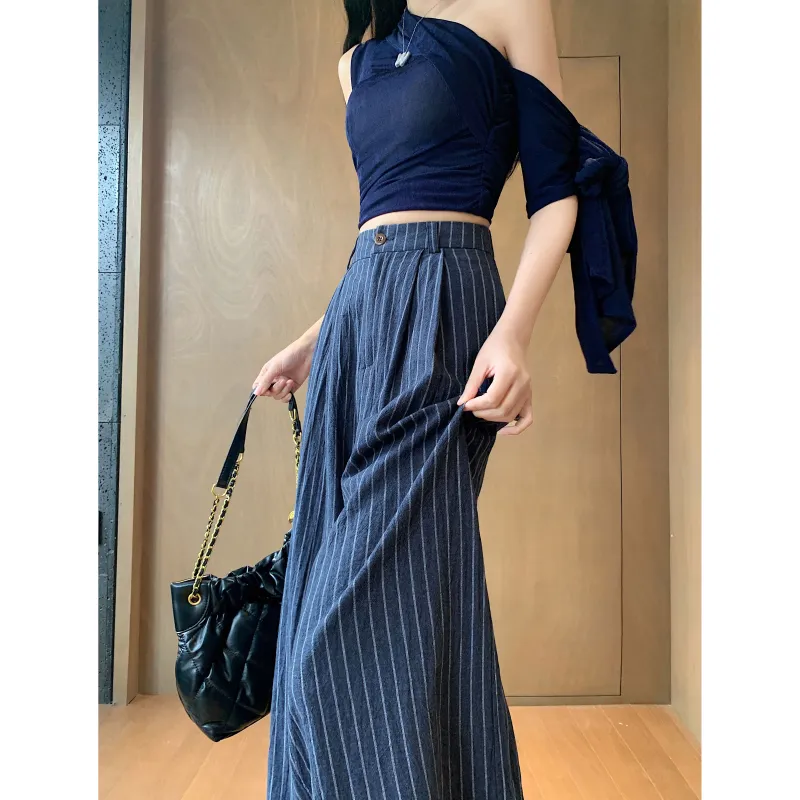 A Paradise For Awakening Casual Pants Women's Blue-6