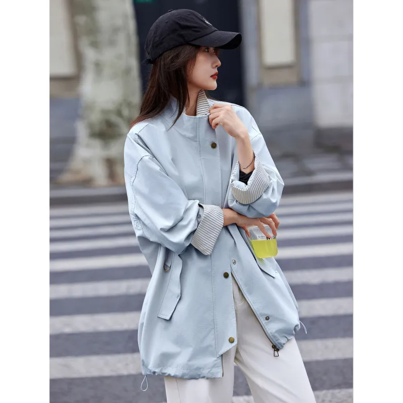 A Paradise For Awakening Trench Coat Women's-11