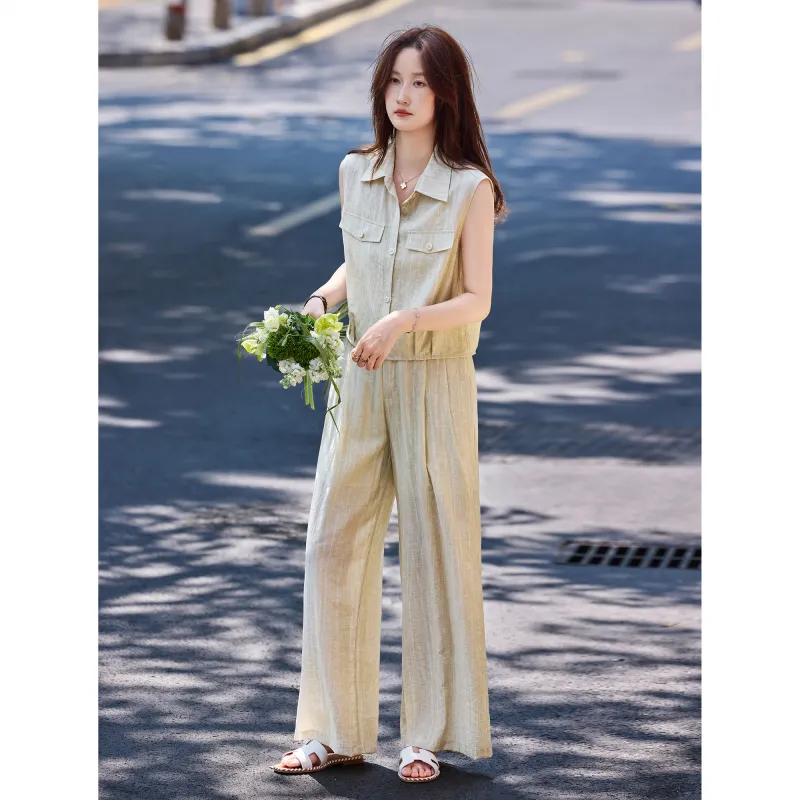 A Paradise For Awakening Shirt Matching Set Women's-2