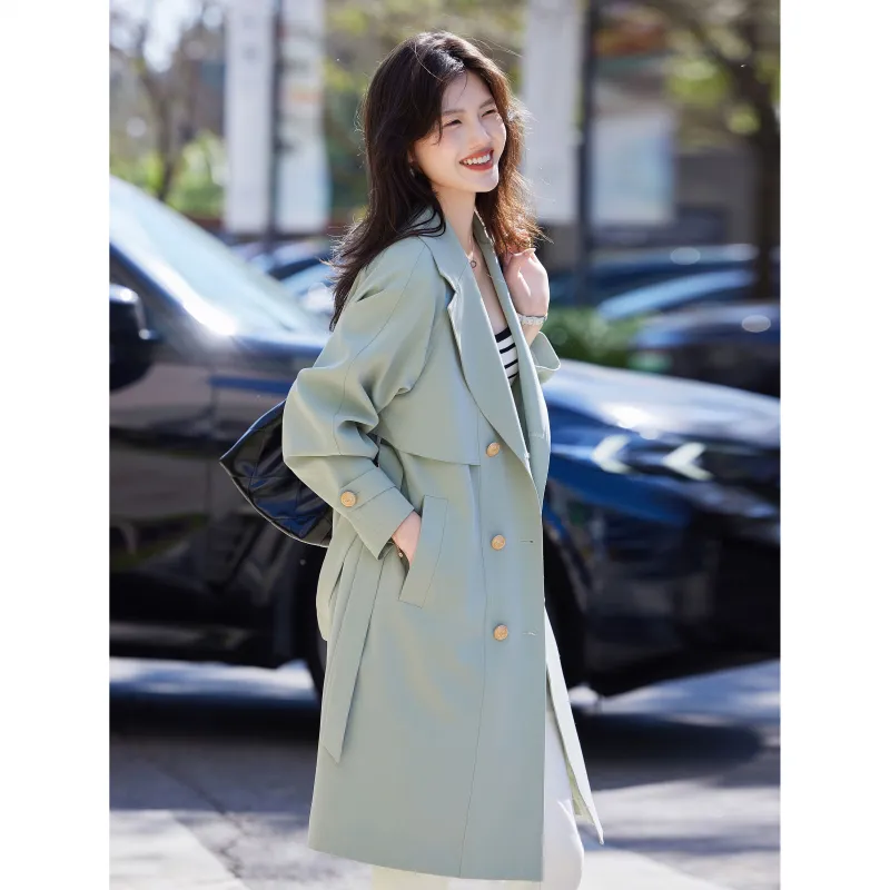 A Paradise For Awakening Trench Coat Women's-4