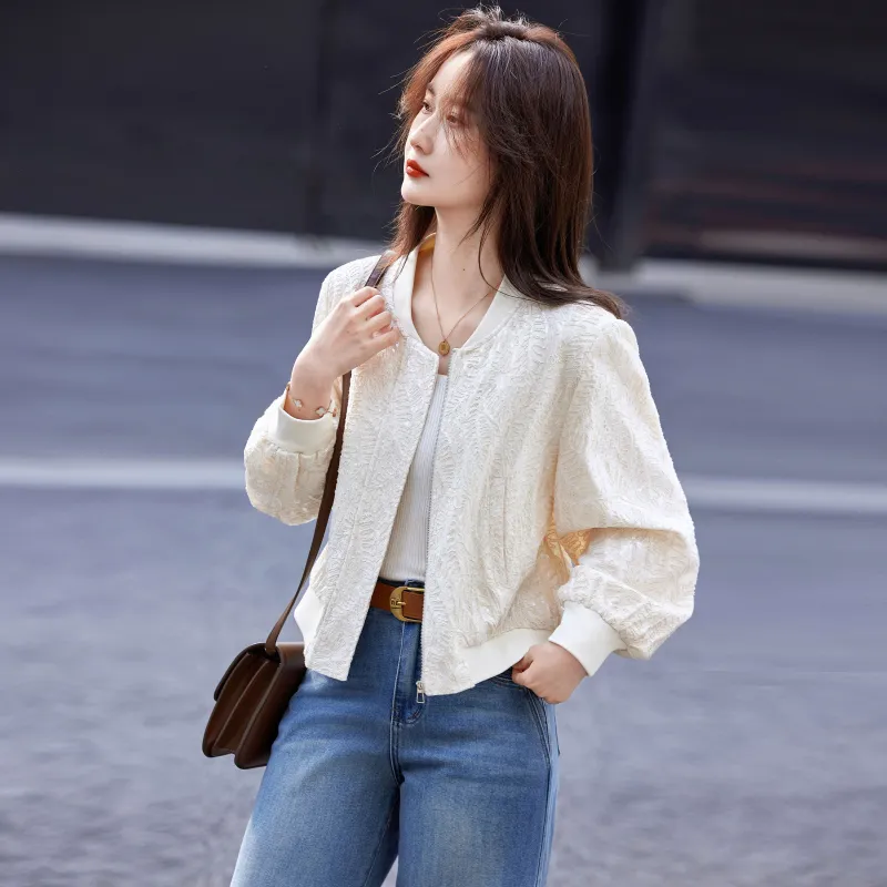 A Paradise For Awakening Cropped Coat Women's Beige Apricot-2