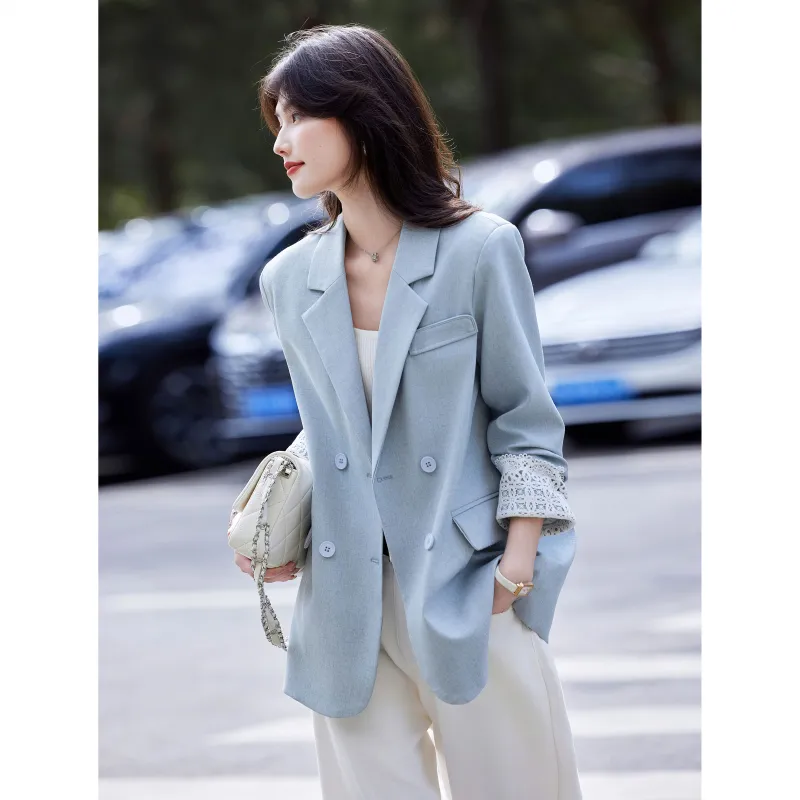 A Paradise For Awakening Business Suit Women's Blue-3