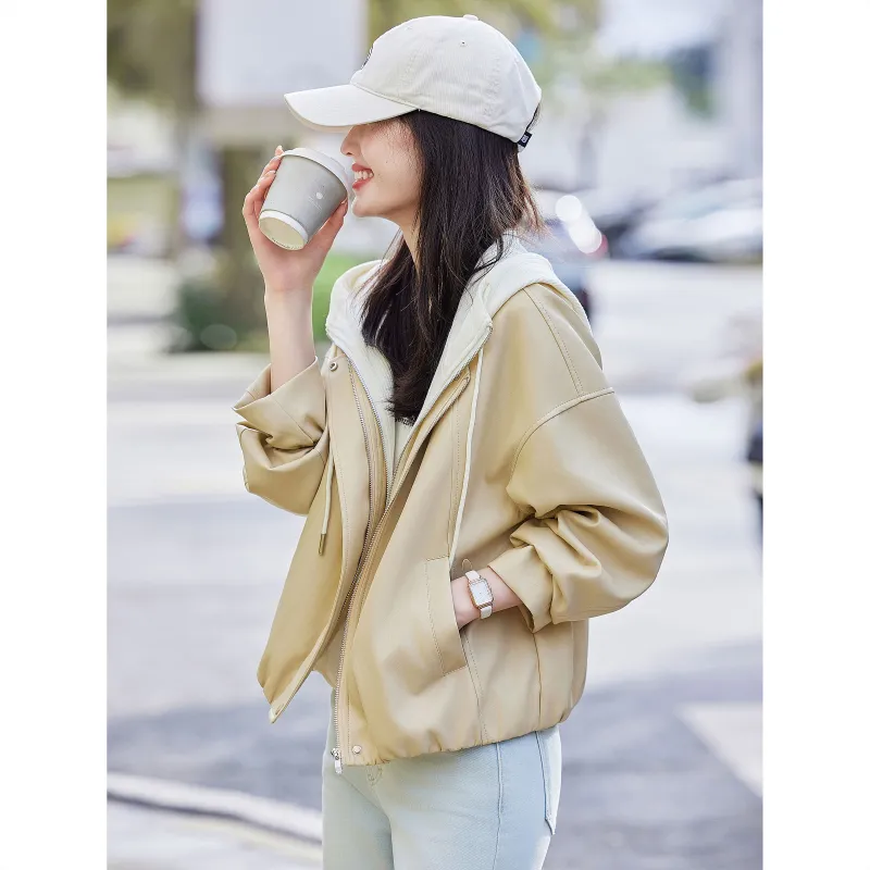 A Paradise For Awakening Cropped Coat Women's Yellow-4