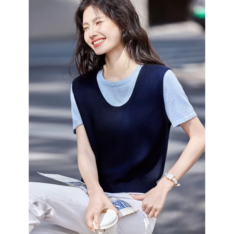 A Paradise For Awakening Knitwear Women's Navy Blue-5