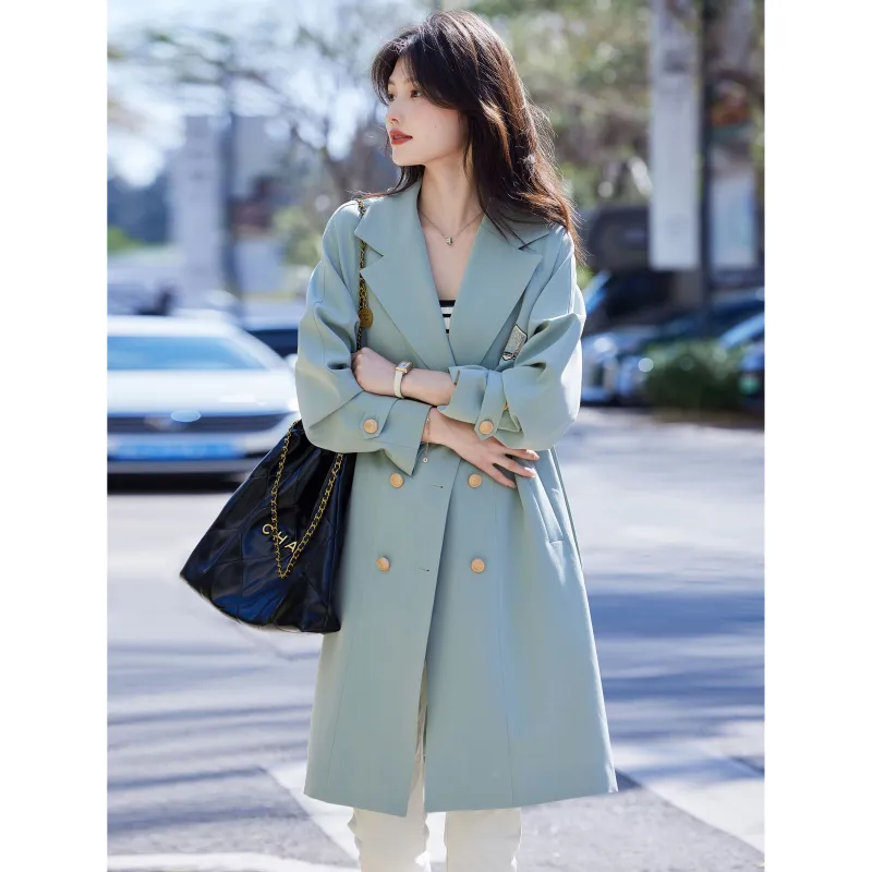 A Paradise For Awakening Trench Coat Women's-3