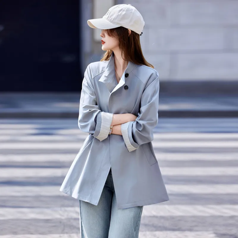 A Paradise For Awakening Trench Coat Women's-10