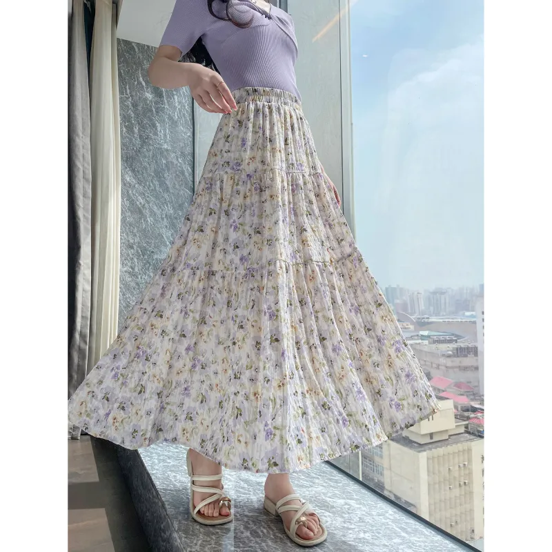A Paradise For Awakening Casual Long Skirt Women's-2