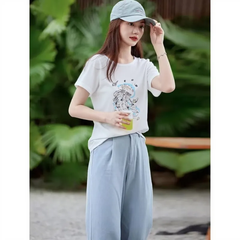 A Paradise For Awakening Regular T Shirt Women's White-2