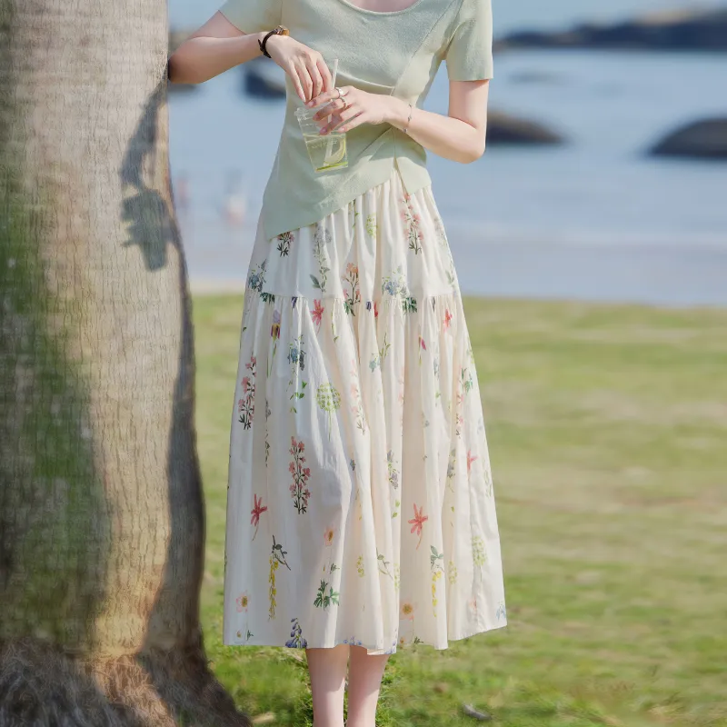 A Paradise For Awakening Casual Long Skirt Women's-5