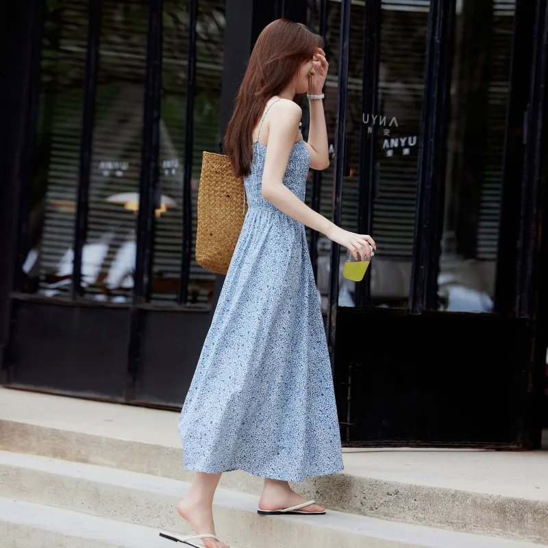 A Paradise For Awakening Slip Dress Women's Blue-4