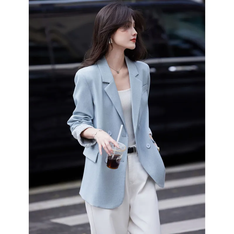 A Paradise For Awakening Business Suit Women's Blue-4