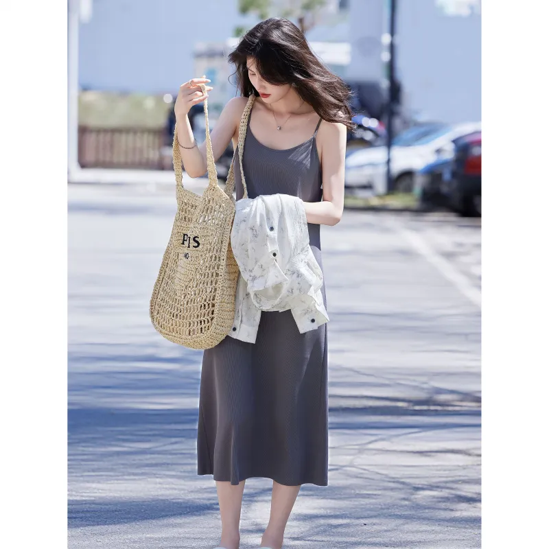 A Paradise For Awakening Skirt Set Women's Gray-2