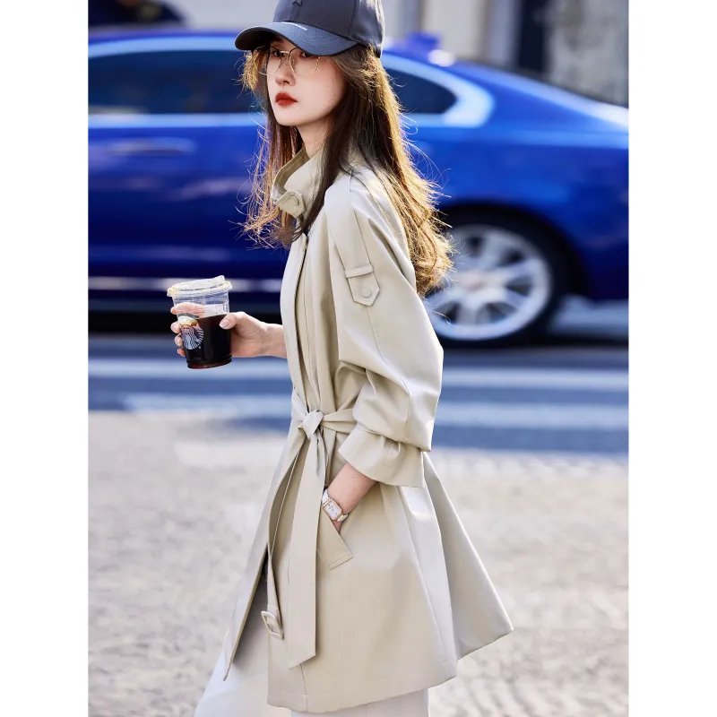 A Paradise For Awakening Trench Coat Women's-9