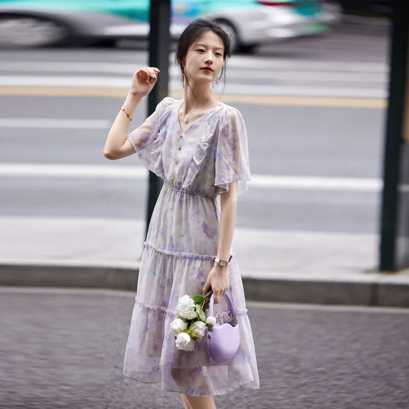 A Paradise For Awakening Short Sleeved Dress Women's-2