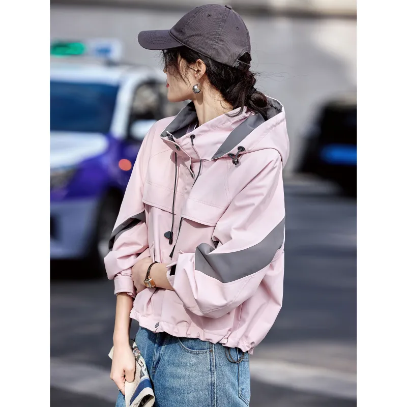 A Paradise For Awakening Cropped Coat Women's Pink-4